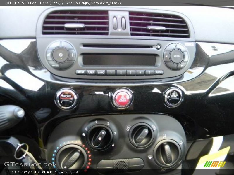 Nero (Black) / Tessuto Grigio/Nero (Grey/Black) 2012 Fiat 500 Pop