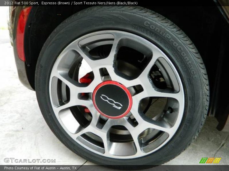 Espresso (Brown) / Sport Tessuto Nero/Nero (Black/Black) 2012 Fiat 500 Sport