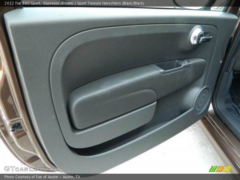 Espresso (Brown) / Sport Tessuto Nero/Nero (Black/Black) 2012 Fiat 500 Sport
