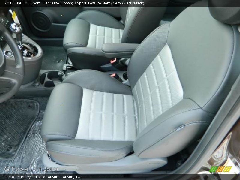 Espresso (Brown) / Sport Tessuto Nero/Nero (Black/Black) 2012 Fiat 500 Sport
