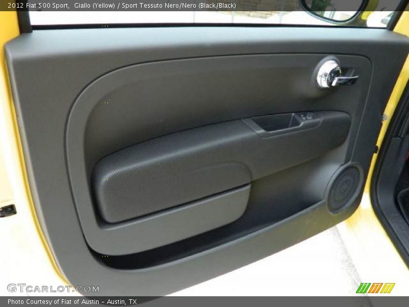 Giallo (Yellow) / Sport Tessuto Nero/Nero (Black/Black) 2012 Fiat 500 Sport