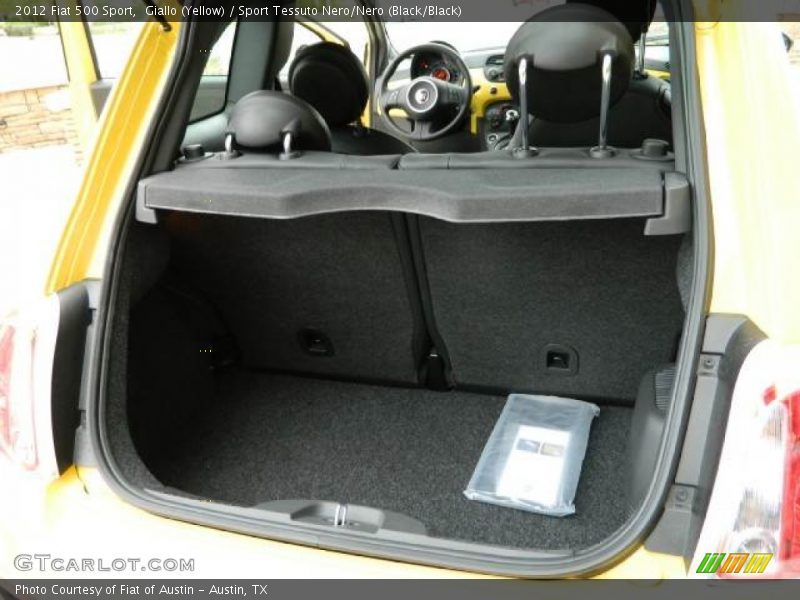 Giallo (Yellow) / Sport Tessuto Nero/Nero (Black/Black) 2012 Fiat 500 Sport