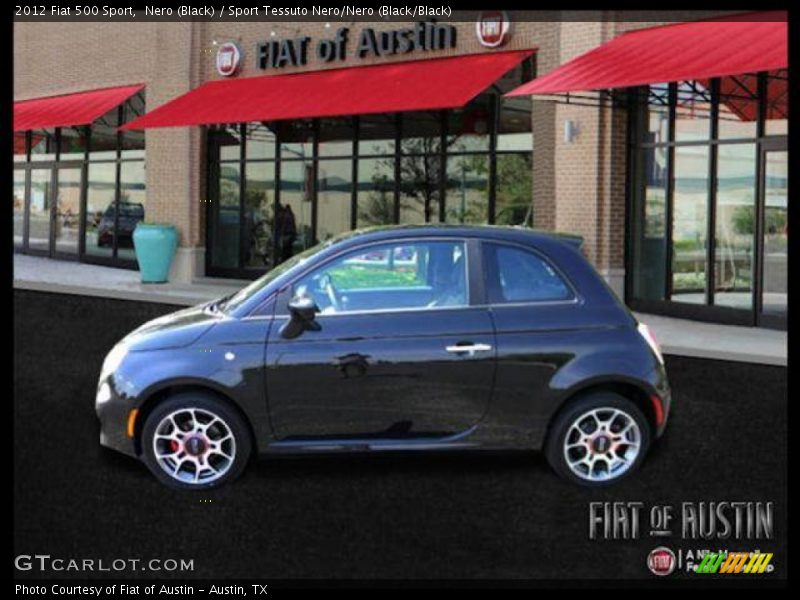 Nero (Black) / Sport Tessuto Nero/Nero (Black/Black) 2012 Fiat 500 Sport