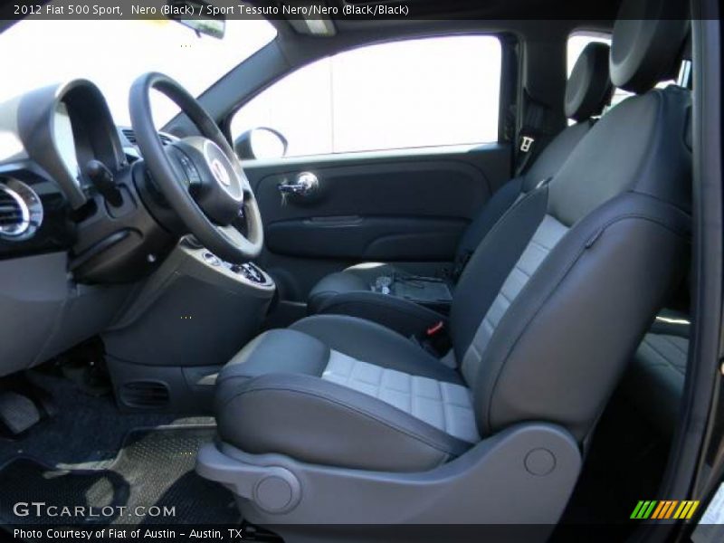Nero (Black) / Sport Tessuto Nero/Nero (Black/Black) 2012 Fiat 500 Sport