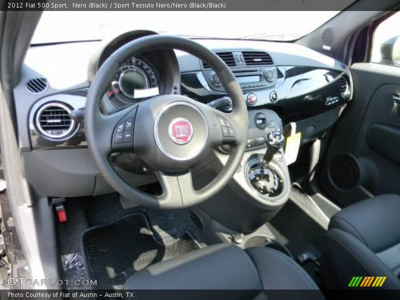 Nero (Black) / Sport Tessuto Nero/Nero (Black/Black) 2012 Fiat 500 Sport