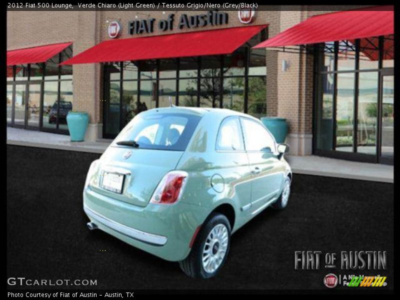 Verde Chiaro (Light Green) / Tessuto Grigio/Nero (Grey/Black) 2012 Fiat 500 Lounge