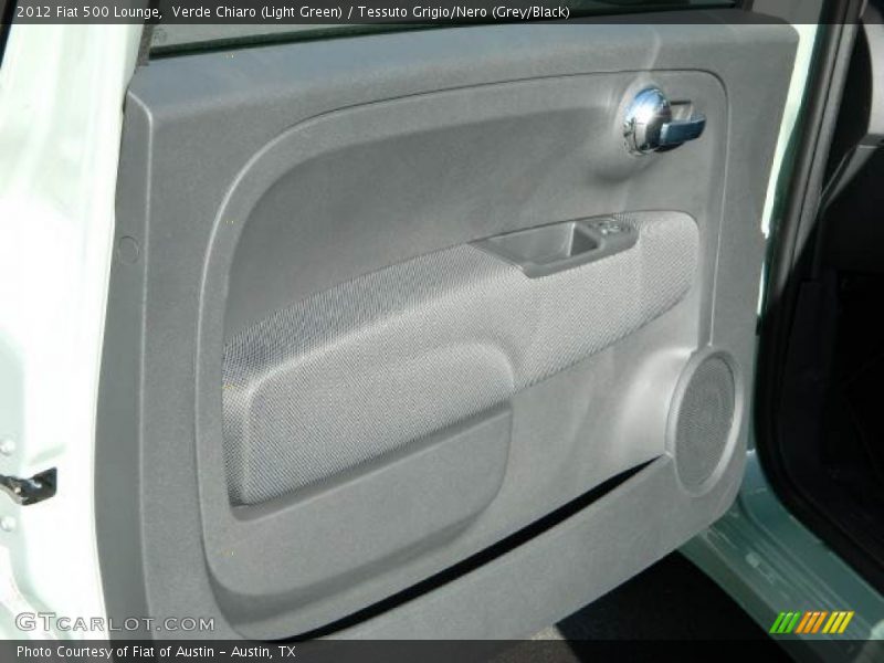 Verde Chiaro (Light Green) / Tessuto Grigio/Nero (Grey/Black) 2012 Fiat 500 Lounge