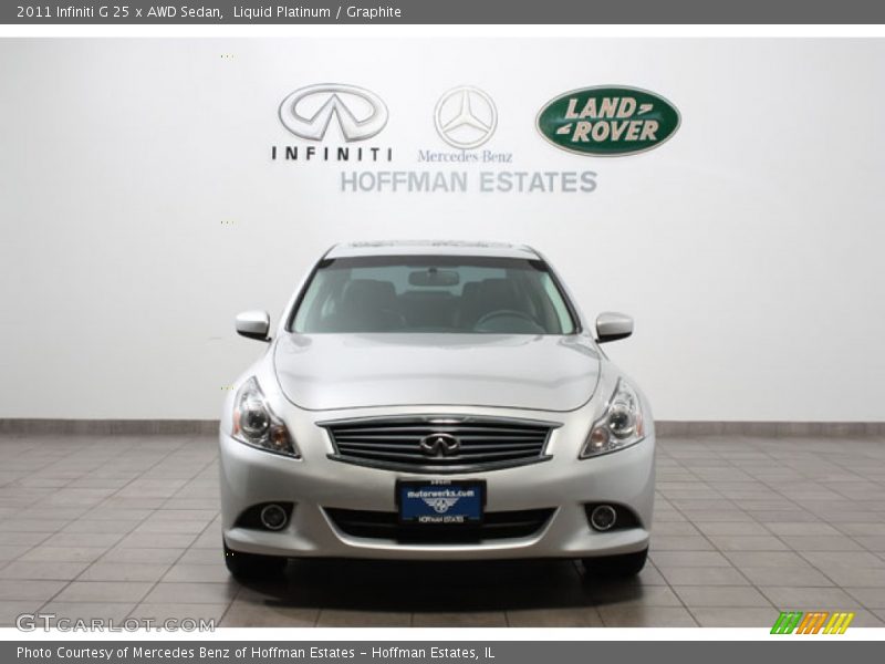 Liquid Platinum / Graphite 2011 Infiniti G 25 x AWD Sedan