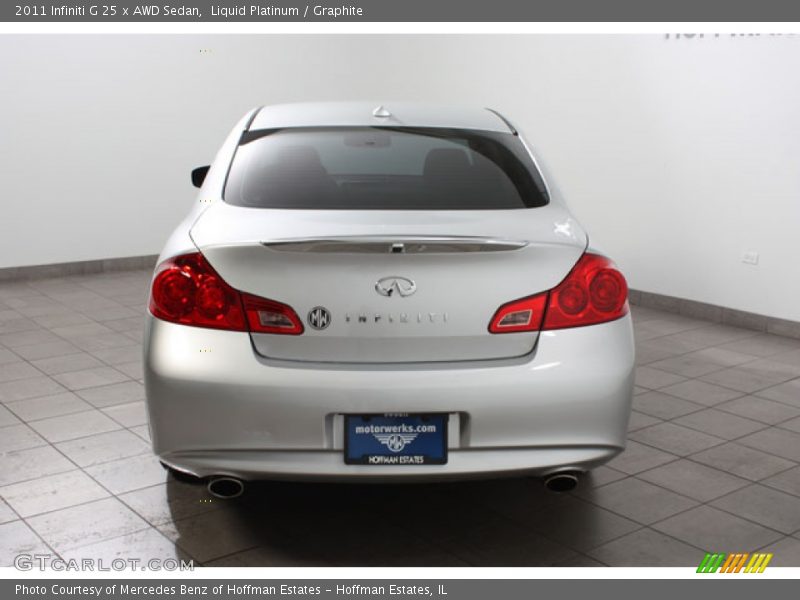Liquid Platinum / Graphite 2011 Infiniti G 25 x AWD Sedan