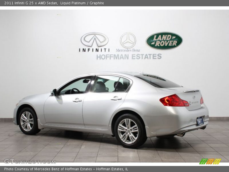 Liquid Platinum / Graphite 2011 Infiniti G 25 x AWD Sedan