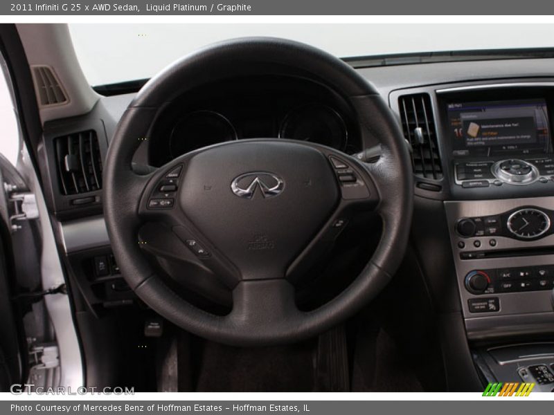 Liquid Platinum / Graphite 2011 Infiniti G 25 x AWD Sedan
