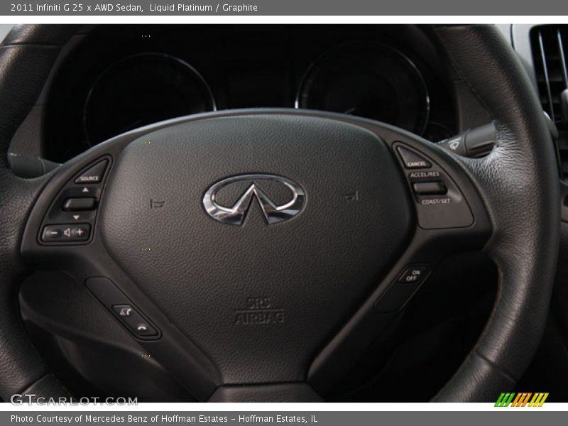 Liquid Platinum / Graphite 2011 Infiniti G 25 x AWD Sedan