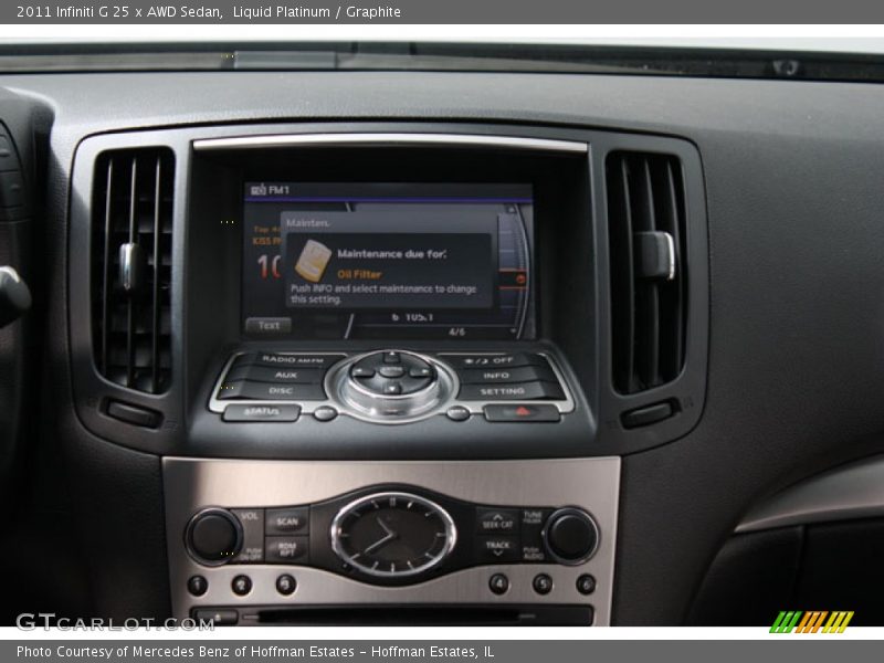 Liquid Platinum / Graphite 2011 Infiniti G 25 x AWD Sedan
