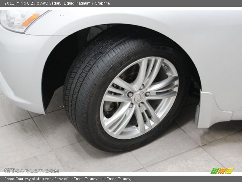 Liquid Platinum / Graphite 2011 Infiniti G 25 x AWD Sedan