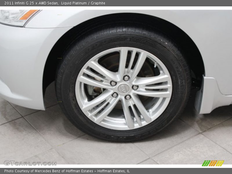Liquid Platinum / Graphite 2011 Infiniti G 25 x AWD Sedan