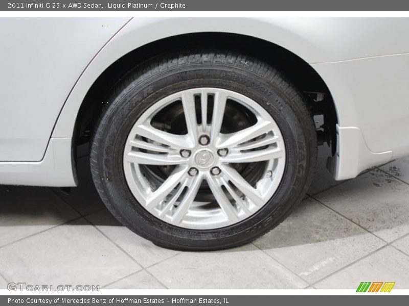 Liquid Platinum / Graphite 2011 Infiniti G 25 x AWD Sedan