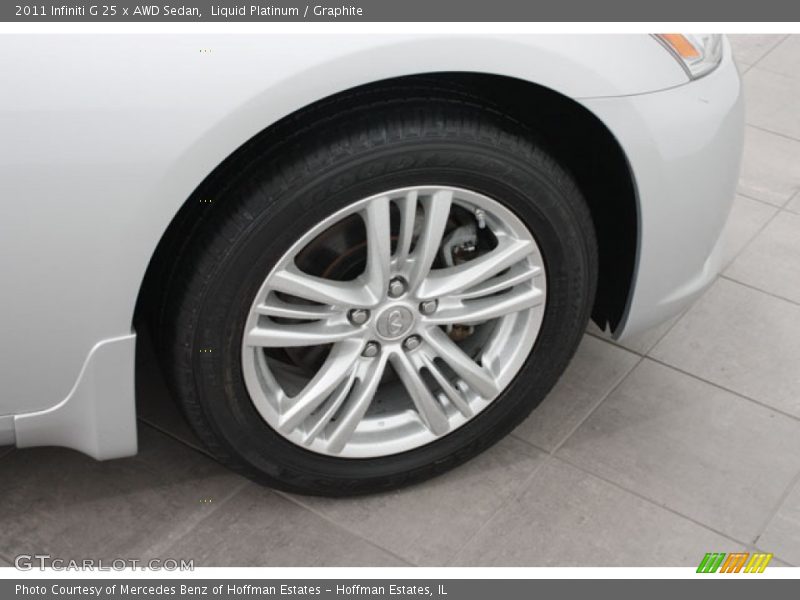 Liquid Platinum / Graphite 2011 Infiniti G 25 x AWD Sedan