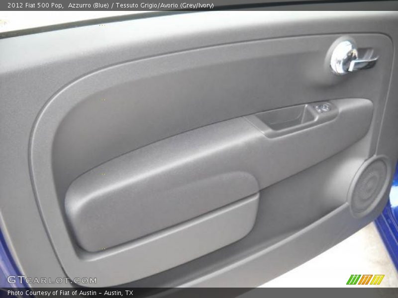 Azzurro (Blue) / Tessuto Grigio/Avorio (Grey/Ivory) 2012 Fiat 500 Pop