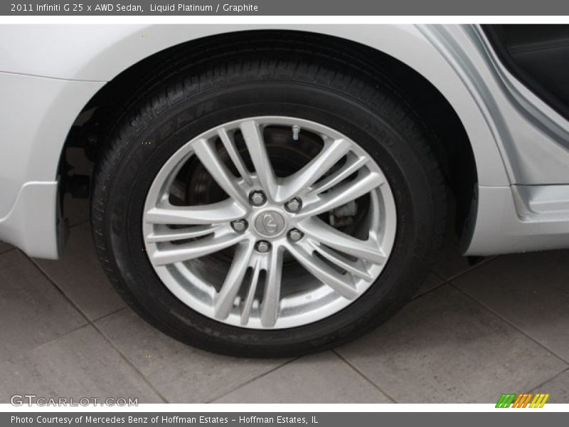 Liquid Platinum / Graphite 2011 Infiniti G 25 x AWD Sedan