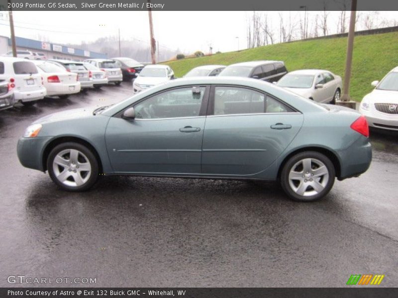 Silver Green Metallic / Ebony 2009 Pontiac G6 Sedan