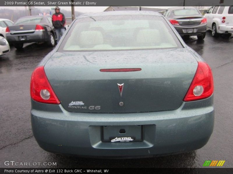 Silver Green Metallic / Ebony 2009 Pontiac G6 Sedan