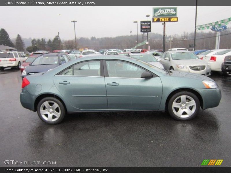 Silver Green Metallic / Ebony 2009 Pontiac G6 Sedan