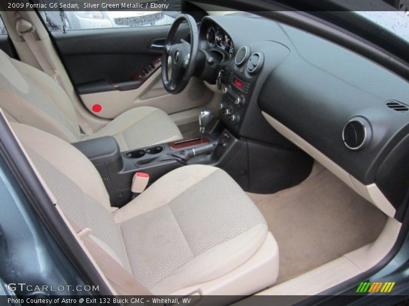 Silver Green Metallic / Ebony 2009 Pontiac G6 Sedan