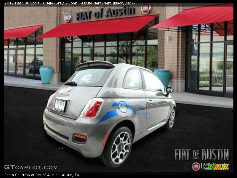 Grigio (Grey) / Sport Tessuto Nero/Nero (Black/Black) 2012 Fiat 500 Sport