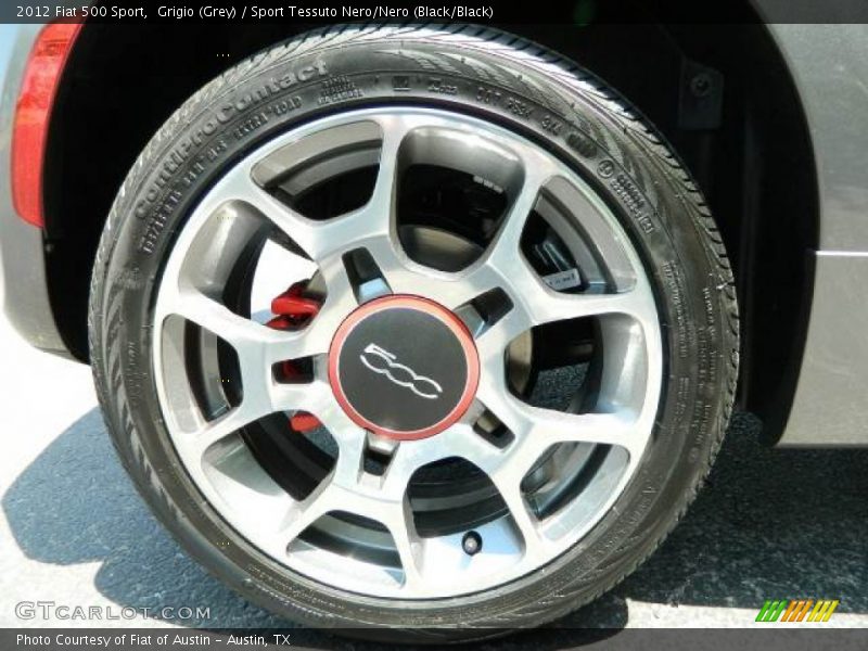 Grigio (Grey) / Sport Tessuto Nero/Nero (Black/Black) 2012 Fiat 500 Sport
