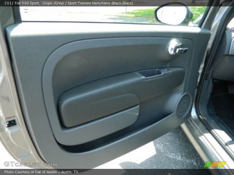 Grigio (Grey) / Sport Tessuto Nero/Nero (Black/Black) 2012 Fiat 500 Sport