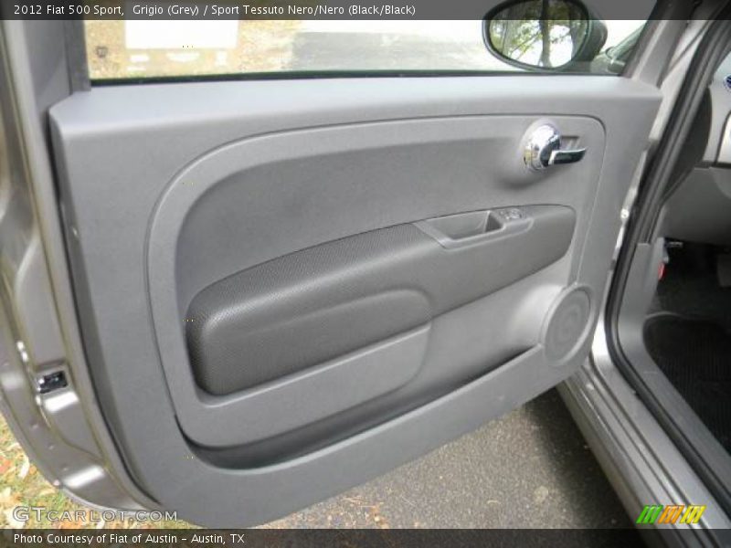 Grigio (Grey) / Sport Tessuto Nero/Nero (Black/Black) 2012 Fiat 500 Sport