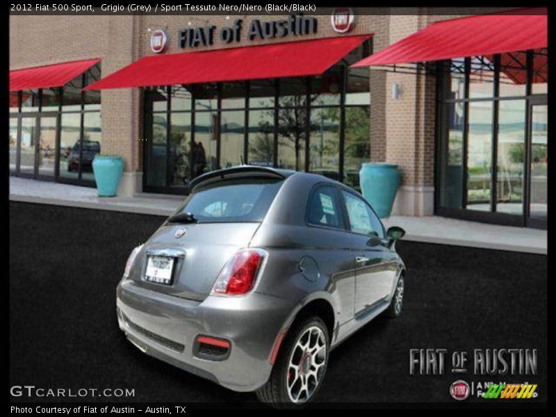 Grigio (Grey) / Sport Tessuto Nero/Nero (Black/Black) 2012 Fiat 500 Sport