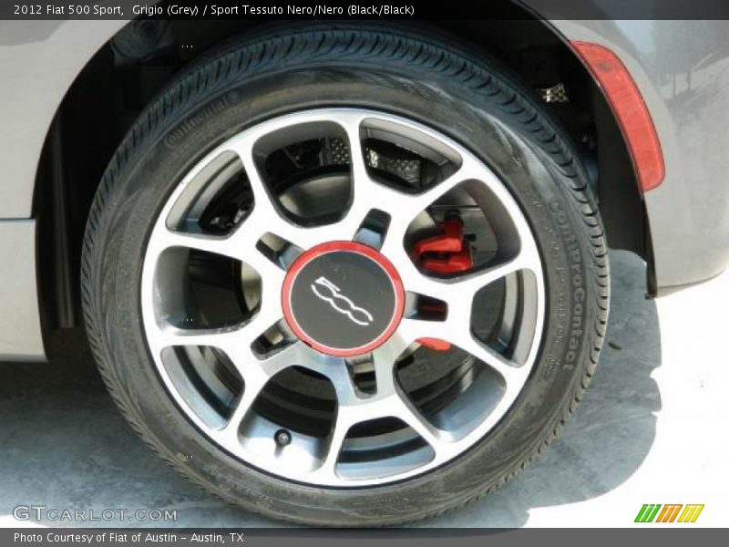 Grigio (Grey) / Sport Tessuto Nero/Nero (Black/Black) 2012 Fiat 500 Sport