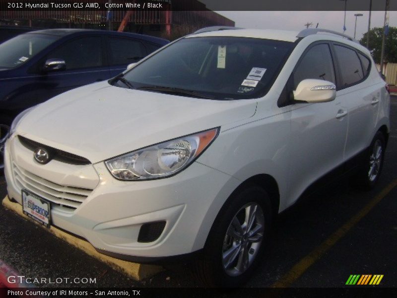 Cotton White / Black 2012 Hyundai Tucson GLS AWD