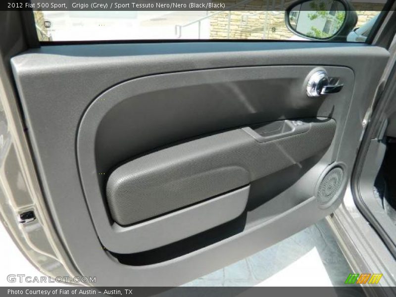 Grigio (Grey) / Sport Tessuto Nero/Nero (Black/Black) 2012 Fiat 500 Sport