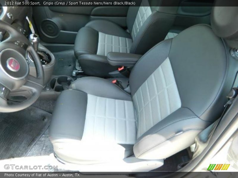 Grigio (Grey) / Sport Tessuto Nero/Nero (Black/Black) 2012 Fiat 500 Sport