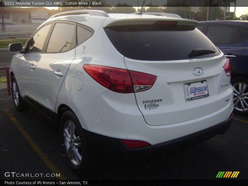 Cotton White / Black 2012 Hyundai Tucson GLS AWD