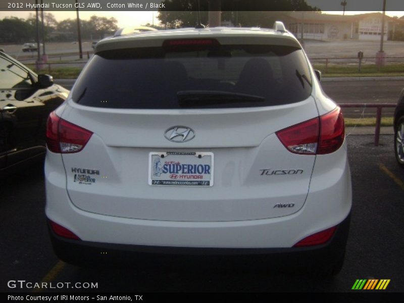 Cotton White / Black 2012 Hyundai Tucson GLS AWD