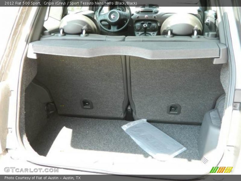 Grigio (Grey) / Sport Tessuto Nero/Nero (Black/Black) 2012 Fiat 500 Sport
