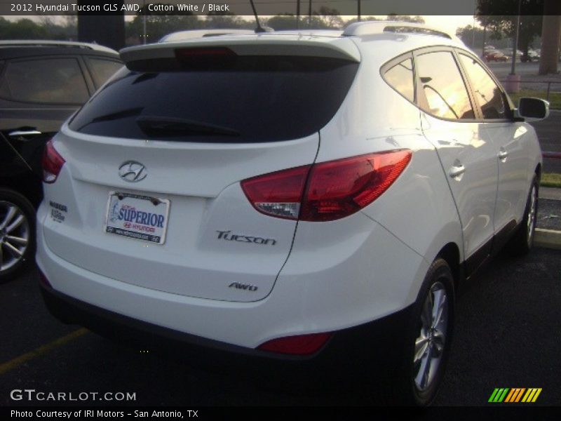 Cotton White / Black 2012 Hyundai Tucson GLS AWD