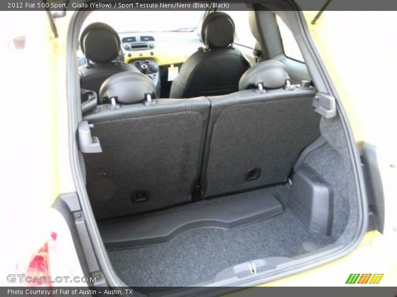 Giallo (Yellow) / Sport Tessuto Nero/Nero (Black/Black) 2012 Fiat 500 Sport