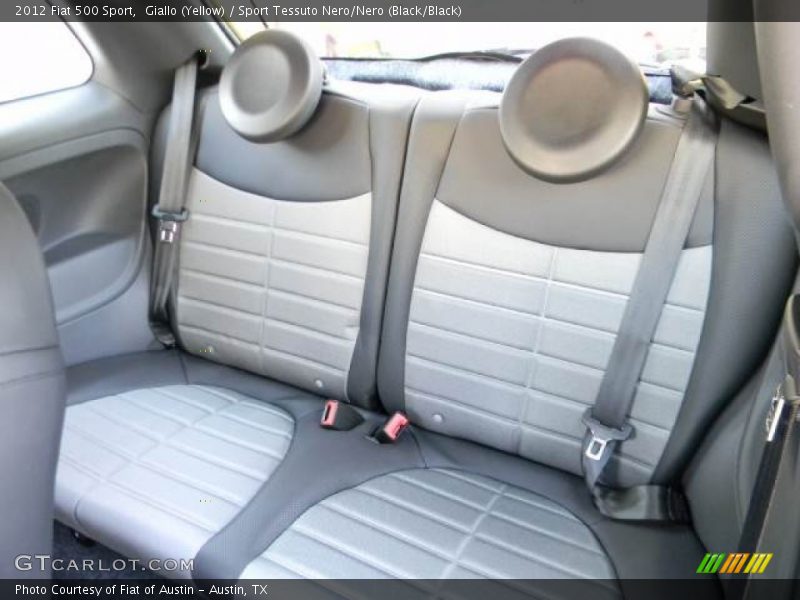 Giallo (Yellow) / Sport Tessuto Nero/Nero (Black/Black) 2012 Fiat 500 Sport