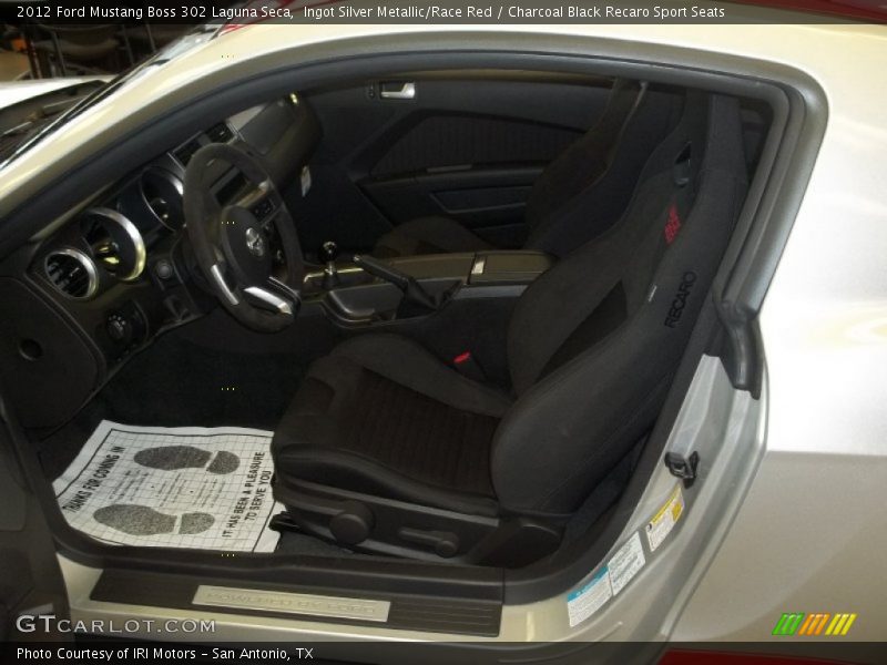  2012 Mustang Boss 302 Laguna Seca Charcoal Black Recaro Sport Seats Interior