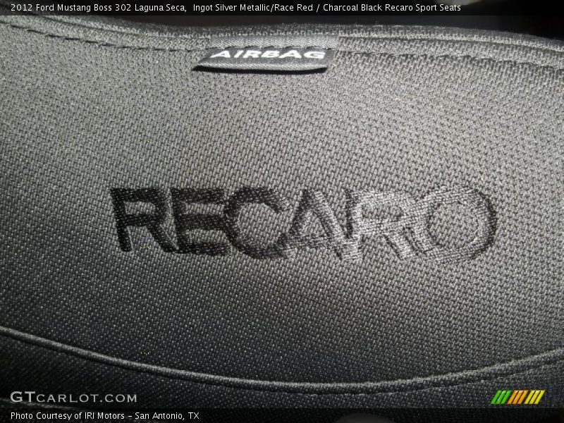 Embroidered Recaro logo - 2012 Ford Mustang Boss 302 Laguna Seca