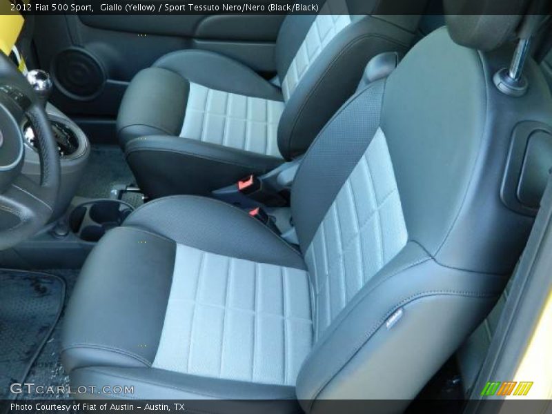 Giallo (Yellow) / Sport Tessuto Nero/Nero (Black/Black) 2012 Fiat 500 Sport