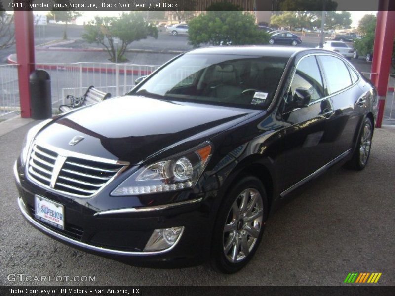 Black Noir Pearl / Jet Black 2011 Hyundai Equus Signature