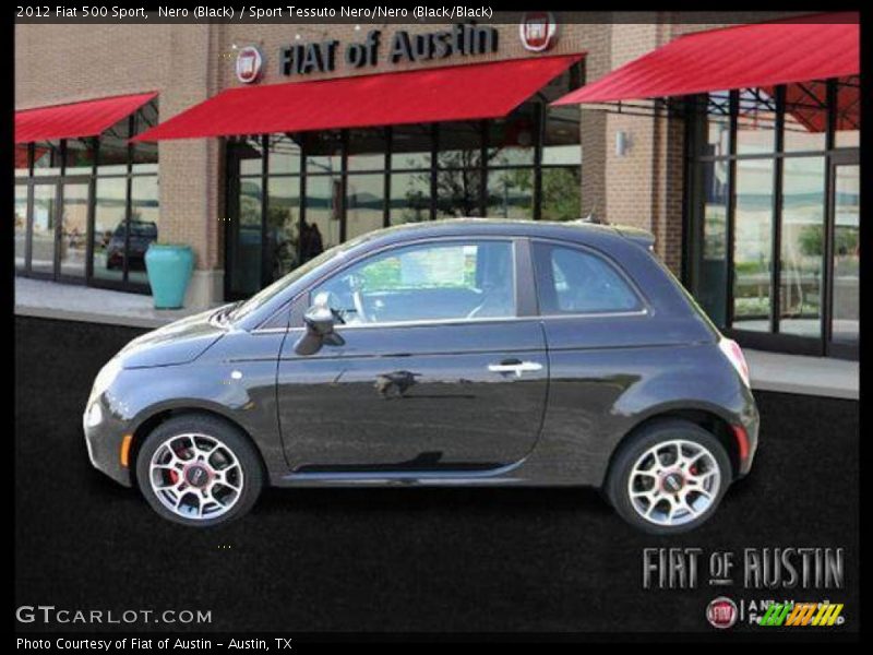 Nero (Black) / Sport Tessuto Nero/Nero (Black/Black) 2012 Fiat 500 Sport
