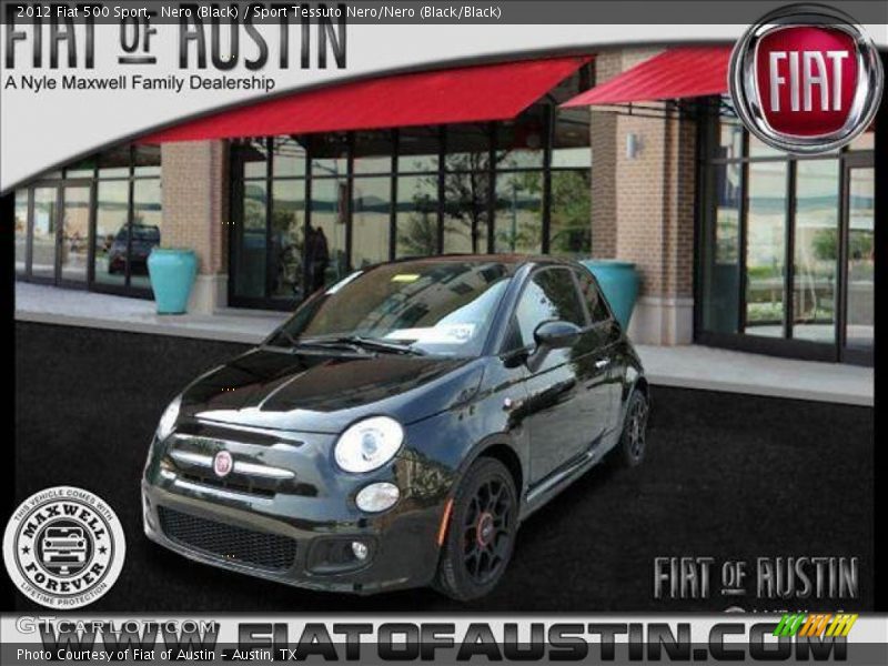 Nero (Black) / Sport Tessuto Nero/Nero (Black/Black) 2012 Fiat 500 Sport