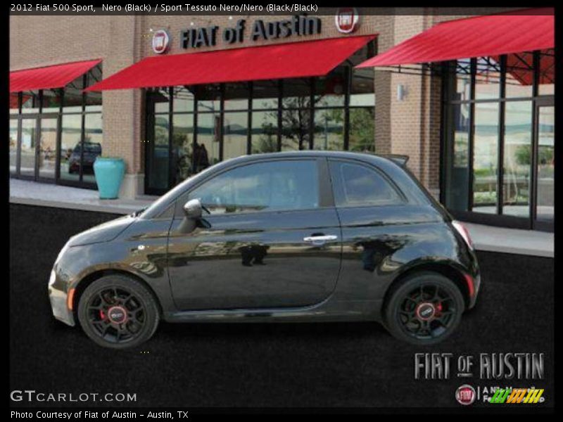 Nero (Black) / Sport Tessuto Nero/Nero (Black/Black) 2012 Fiat 500 Sport