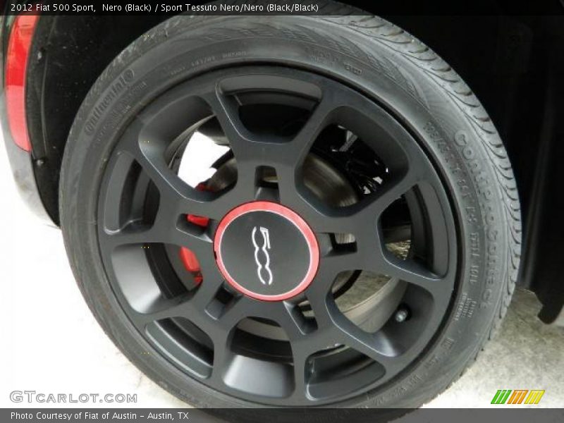 Nero (Black) / Sport Tessuto Nero/Nero (Black/Black) 2012 Fiat 500 Sport